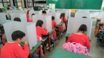 1110406上課前先手部酒精消毒+持續使用午餐隔板不交談+教具消毒+放學後教室持續紫外線消毒 安心學習:50