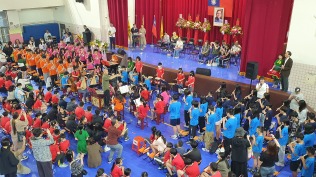 1140510 東信校慶暨多元活動園遊會【國樂團暖場+森巴鼓開幕式表演+頒獎典禮+國小各學年及幼兒園各班表演+母親節感恩音樂會及素養議題宣導+親子園遊會】:11